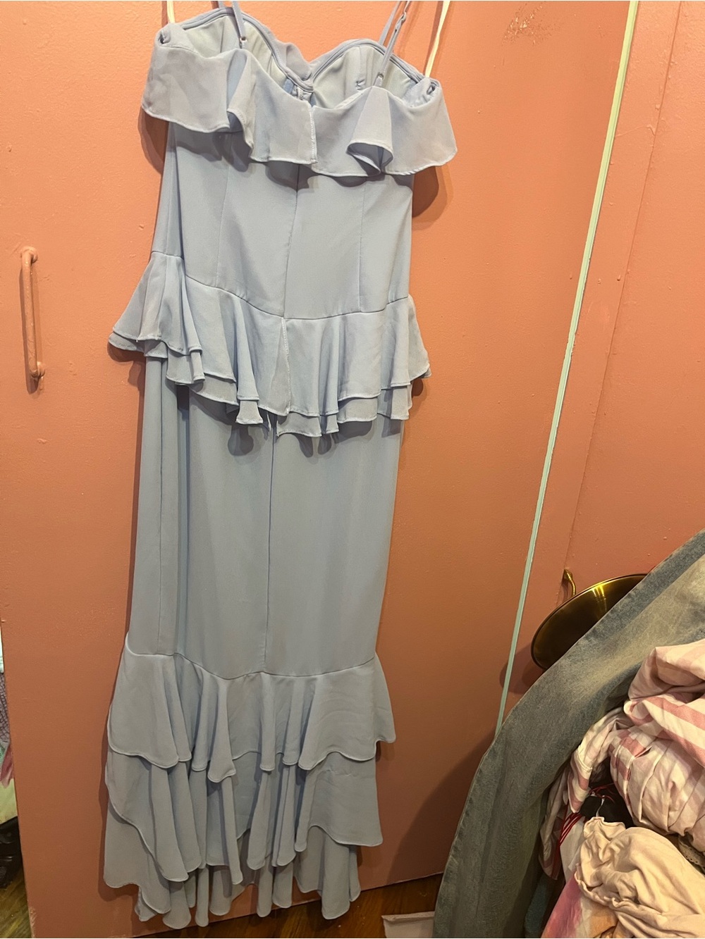 Lovers+ Friends Elegant Ruffle Midi Dress in Light Lavender - Picture 5 of 5